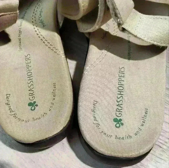 Grasshoppers Womens Open Toe Sling Back Sandals Semi Flatform Lightweight Comfy - Picture 16 of 16